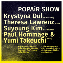 Photo Flyer of group exhibition at EKA Kunsthall Trier